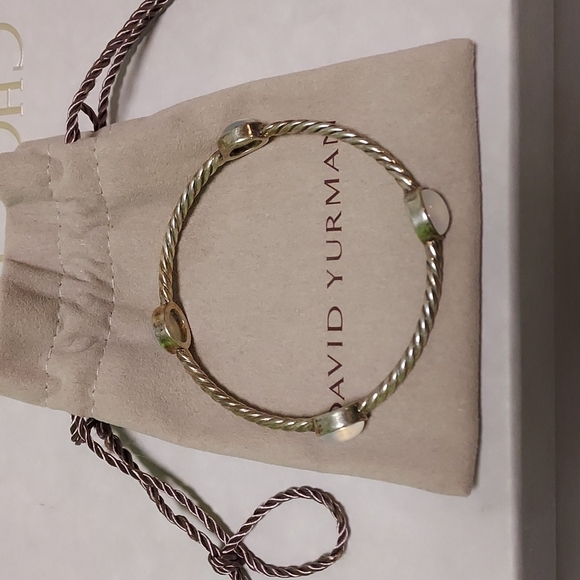Authentic David Yurman mother of pearl cable bracelet - Picture 1 of 4